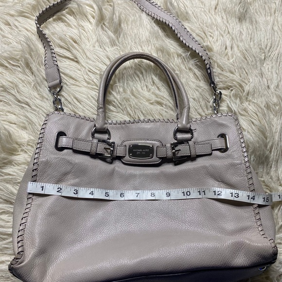 MICHAEL KORS HAMILTON EAST WEST PEARL WHIPPED STITCH TOTE BAG SATCHEL - Picture 7 of 16